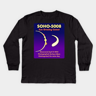 Remember SOHO 5008 the Sun Grazing Comet Kids Long Sleeve T-Shirt